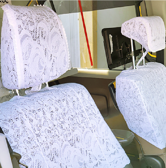 ヘッドレストカバーの写真