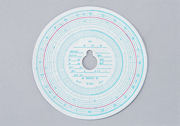 Y-100チャート紙（赤ライン有）